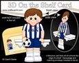 3D On the Shelf Card Kit - Little Footballer Willie plays for Wigan