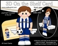 3D On the Shelf Card Kit - Little Footballer Armand plays for Sheffield