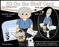 3D On the Shelf Card Kit - Old Man Norris has a Basket of Daisies, letter & Dog Joi