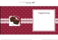 Delicious Birthday Chocolates on a Lace Doily square landscape insert