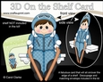 3D On the Shelf Card Kit - Winter Sports Little Skier Michal