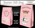 3D Easter Gift Bag Mini Kit - Easter Toddler Jasmin has a Cute Bunny in a Basket