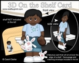 3D On the Shelf Card Kit - Ethnic Easter Boy Danez has a Cute Bunny & a Chocolate Easter Egg