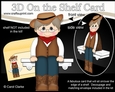3D On the Shelf Card Kit - Little Line Dancer Rodeo is having fun at the Hoedown