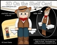 3D On the Shelf Card Kit - Little Line Dancer Cassidy is having fun at the Hoedown