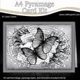 A4 Butterflies & Flowers Oval Pyramage Kit