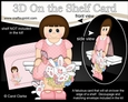3D On the Shelf Card Kit - Easter Lady Mandy has a Cute Bunny in a Basket