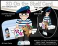 3D On the Shelf Card Kit - Little Artist Charline is painting En Plein Air
