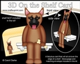 3D On the Shelf Card Kit - Little German Shepherd Dog Nash