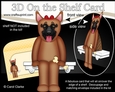 3D On the Shelf Card Kit - Little German Shepherd Dog Dazy