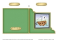 Pirate Ship Cut and Fold Corner Card 