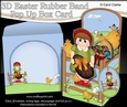 3D Rubber Band Pop Up Box Card Kit - Easter Teen Staci has a Lovely big chocolate Easter Egg