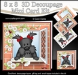 8 x 8 Mini Kit with 3d Decoupage - Through the Window - Maisie Scottie Dog