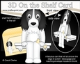 3D On the Shelf Card Kit - Little Springer Spaniel Dog Blue
