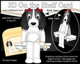 3D On the Shelf Card Kit - Little Springer Spaniel Dog Ludo