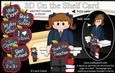 3D On the Shelf Card Kit - Cute Little Schoolgirl Jasmine has an Apple for the Teacher