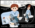 3D On the Shelf Card Kit - Cute Little Boy Tyree has a Skateboard