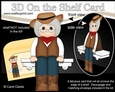 3D On the Shelf Card Kit - Little Line Dancer Nell is having fun at the Hoedown