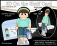 3D On the Shelf Card Kit - Scrub-a-Dub-Dub Cleaner Teen Darla has a bucket & Mop