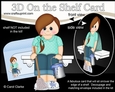 3D On the Shelf Card Kit - Scrub-a-Dub-Dub Cleaner Teen Marissa has a bucket & Mop