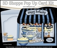3D Shoppe Window Pop Up Card Kit - Happy Baking Suppplies Shop