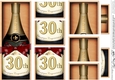 DL 30th Birthday Champagne in a Box with top & bottom stacker