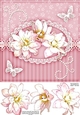 8x8 A Touch of Elegance Flowers Pearls Lace & Butterflies Quick card front with 3D decoupage