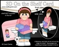3D On the Shelf Card Kit - Cute Little Teen Lynelle has Building Blocks