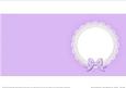 Square Pearls and Lace Card Front or Insert