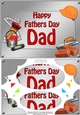A5 Happy Fathers Day DAD Handyman Tools Scallop Corners & Pyramage