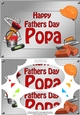 A5 Happy Fathers Day POPA Handyman Tools Scallop Corners & Pyramage