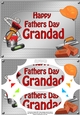 A5 Happy Fathers Day GRANDAD Handyman Tools Scallop Corners & Pyramage