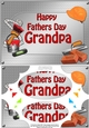 A5 Happy Fathers Day GRANDPA Handyman Tools Scallop Corners & Pyramage