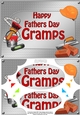 A5 Happy Fathers Day GRAMPS Handyman Tools Scallop Corners & Pyramage