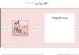Birthday Butterflies Roses & Lace Birdcage square landscape insert