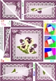 Pansy on Butterfly Lace Twisted Spiral Side Stacker