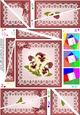 Pansy on Butterfly Lace Twisted Spiral Side Stacker