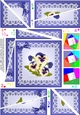 Pansy on Butterfly Lace Twisted Spiral Side Stacker