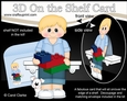 3D On the Shelf Card Kit - Cute Little Teen Delmar has Building Blocks