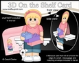 3D On the Shelf Card Kit - Cute Little Teen Anja has Building Blocks