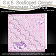 8 x 8 New Grandparents of TWINS Scalloped Corner Kit