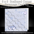 8 x 8 New Grandparents of TWINS Scalloped Corner Kit