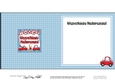 Polish Birthday Cars square landscape insert