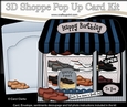 3D Shoppe Window Pop Up Card Kit - Happy Feet Mens Shoe Shop