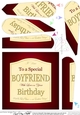 BOYFRIEND Birthday Wine Label Fan Pyramage Topper
