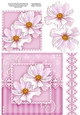 6x6 A Touch of Elegance Flowers, Lace & Pearls quick card front with 3D decoupage