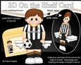 3D On the Shelf Card Kit - Little Footballer Markus plays for Newcastle