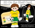 3D On the Shelf Card Kit - Little Footballer Leopoldo plays for Norwich