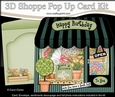 3D Shoppe Window Pop Up Card Kit - Buds & Blooms Flower Shop