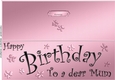 Large DL Birthday Mum quick Cut and Fold Card  